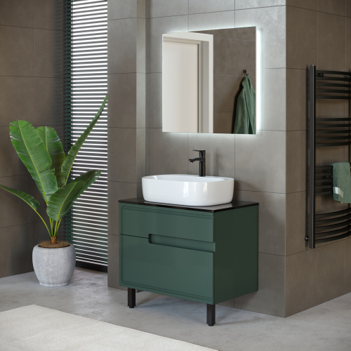 Тумба под раковину Taliente Cevia TA-MBC-100PS-grigio verde 100х50 подвесная цвет зеленый - фото 5